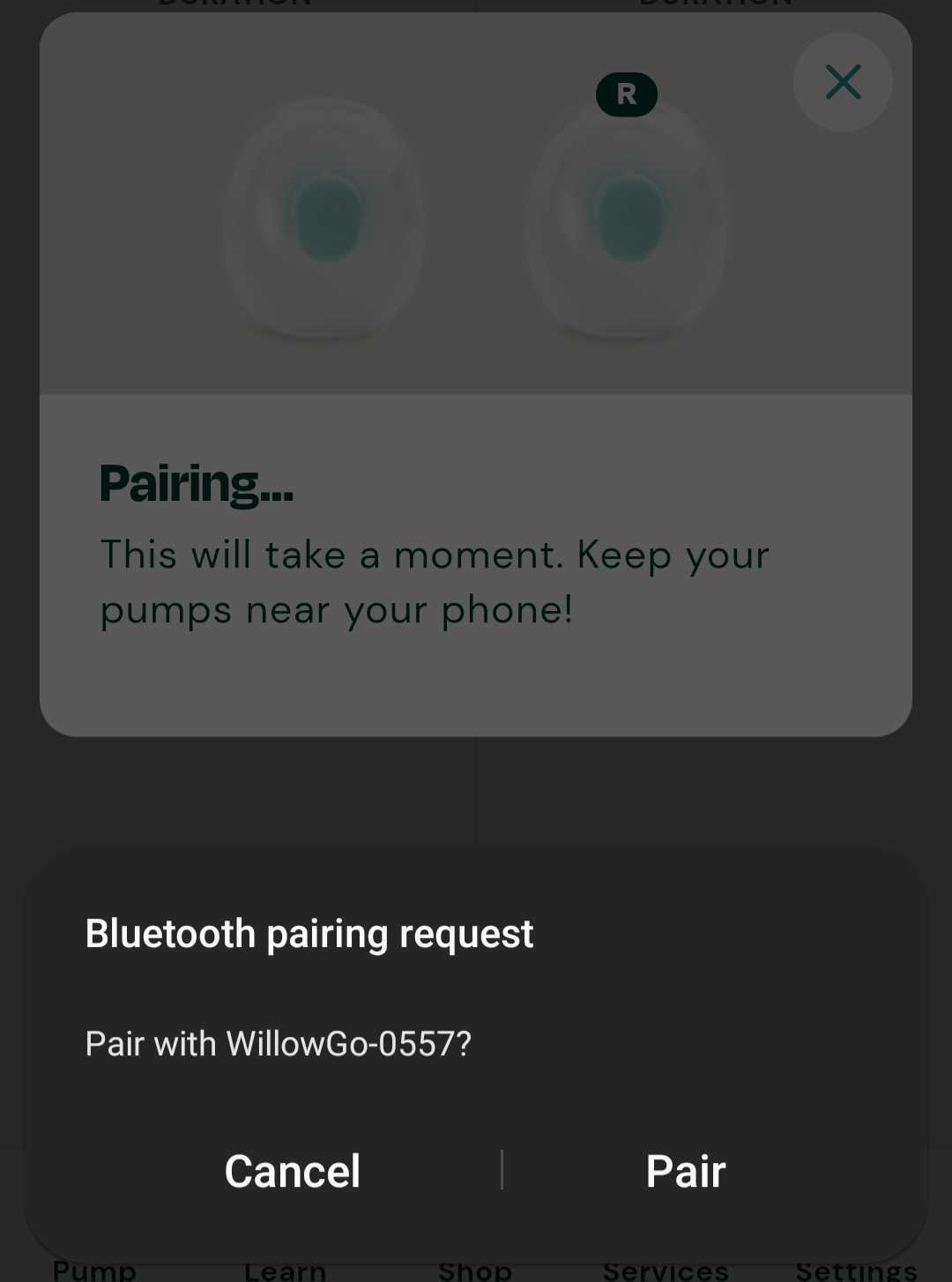 How do I download the Willow Go™ App and pair my pumps?